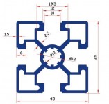 Nhôm định hình 45x45